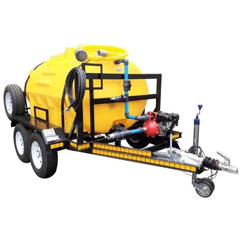 2500l Water Bowser Trailer 95bar 1 Outlet Braked Flowbins Flowbins