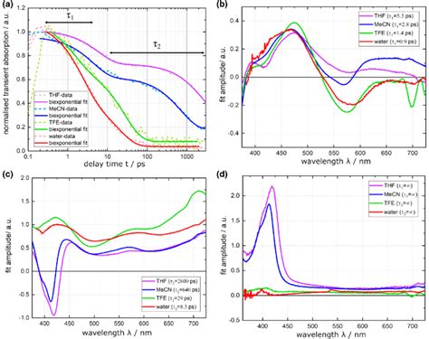 Global Analysis Of The Femtosecond Uv Vis Absorption Measurements On