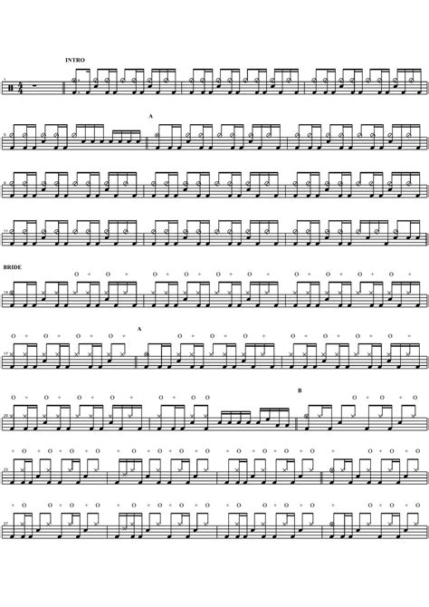 Red Hot Chilly Peppers Tell My Baby Sheets By Copydrum