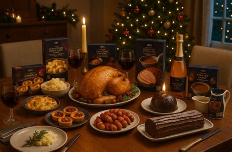 marks  spencer christmas food  order    business