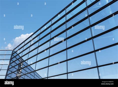 Reflection Glass Curtain Wall Stock Photo Alamy