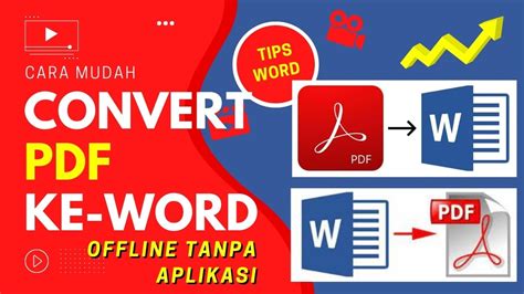 Cara Convert Pdf Ke Word Cara Merubah Pdf Ke Word Offline Tanpa