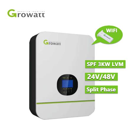 Growatt Ready To Ship Pure Sine Wave Split Phase 3000 Watts Spf3000tl Lvm 24p 48p Off Grid Solar