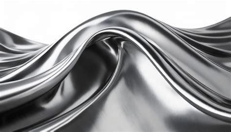 Premium Photo Abstract Fluid Metal Bent Form Metallic Shiny Curved