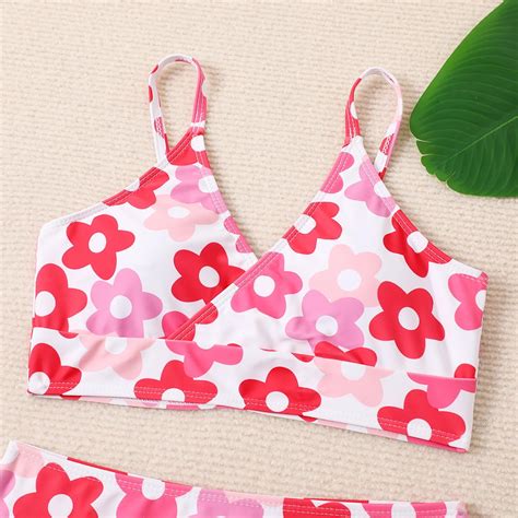 Gubotare Baby Swimsuit Girl Two Piece Gril S Floral Print Bikini