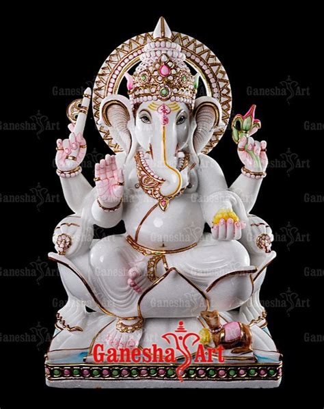 White Marble Ganesha Statue GN 1027 Size 1 Feet To 6 Feet At Rs 25000