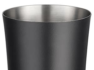 Acopa Oz Oz Matte Black Piece Boston Shaker Set