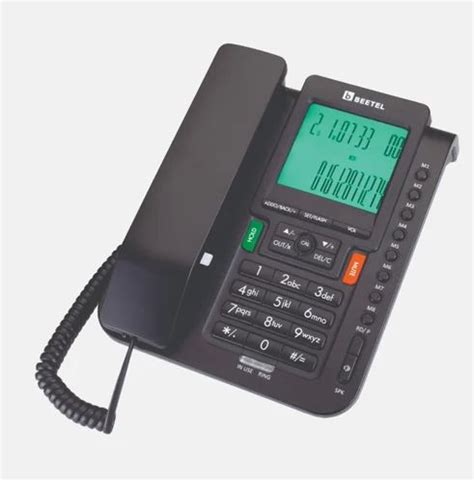 Beetel Black Beetal M71n Cli Corded Phone For Office Home Hotel