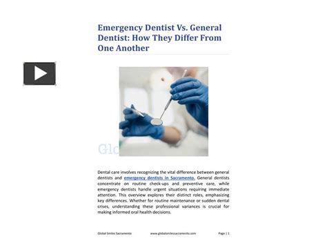 Ppt Emergency Dentist Vs General Dentist How They Differ From One