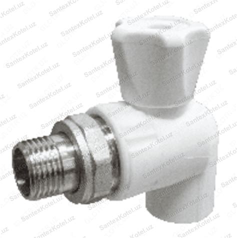 Кран шаровой для радиатора угловой 25х3/4" (40/10) (Valfex) в Ташкенте ...