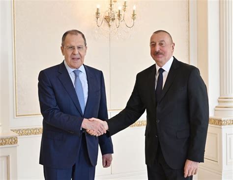 Azerbaijani President Meets Visiting Russian Foreign Minister [photo]