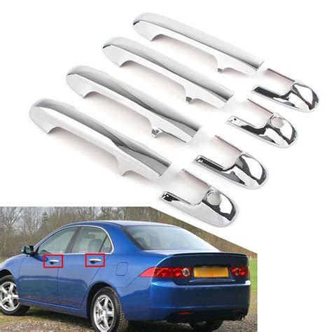 Car Abs Chrome Door Handle Covers Trim For Honda Accord