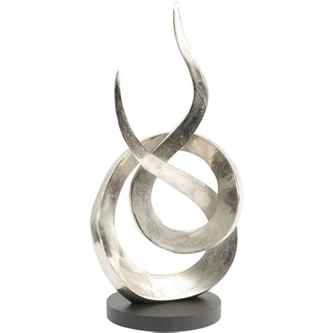 Entwined Flame Silver Sculpture (Large)