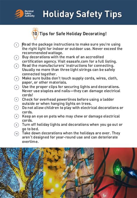 Holiday Safety ESA