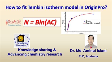 Temkin Isotherm Model Fitting In Origin YouTube