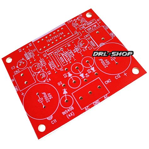 Placa Lisa Para Montar Amplificador Tda Outda W Shopee Brasil