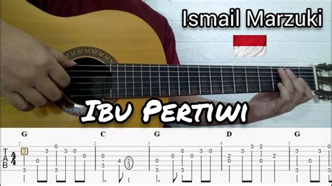 Ismail Marzuki Ibu Pertiwi Fingerstyle Guitar Tablature Chord