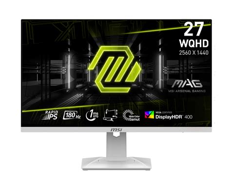 MSI MAG 274QRFW 27 WQHD Gaming Monitor 2560x1440 Rapid IPS 180Hz