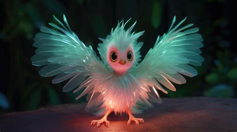 Premium Ai Image Cute Baby Phoenix Free Photo Hd Background