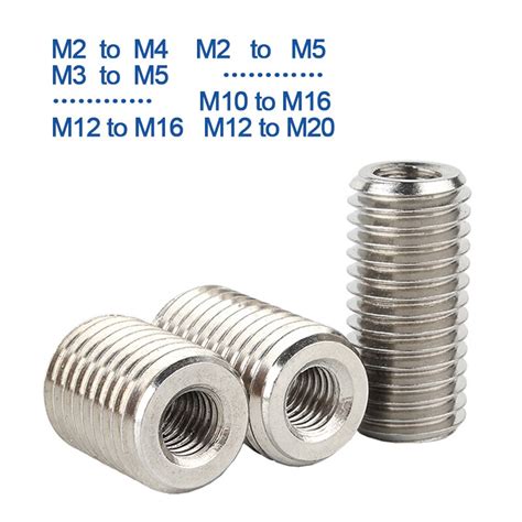 Adaptador De Rosca Interior Y Exterior Tuercas De Tornillo De Inserci N