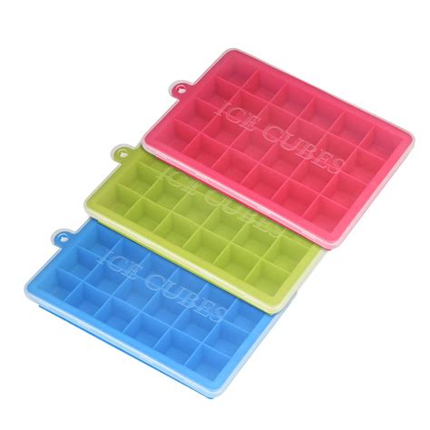 Buy KmaiSchai Large Square Ice Cube Mold For Whiskey Storage 24-Cube ...