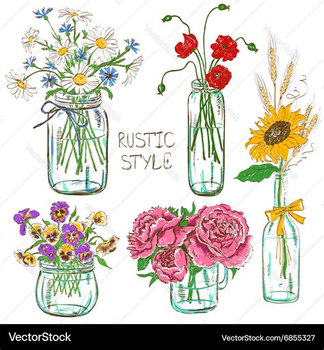 Mason Jar Bouquets