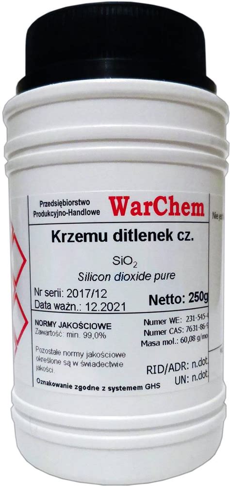 Drobne Akcesoria Medyczne Dwutlenek Krzemu Krzemionka Czysty 250g