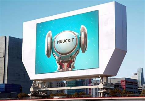 Premium AI Image Futuristic Billboard Mock Up In The Style Of