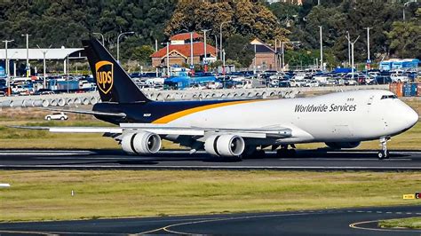 Beautiful Ups Cargo Boeing 747 8f Landing On Sydney Airports Shortest