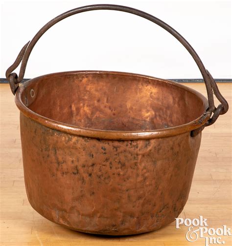 Copper Apple Butter Kettle 19th C Sold At Auction On 16th March