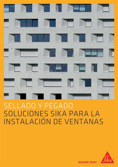 PDF SELLADO Y PEGADO SOLUCIONES SIKA PARA LA Las Soluciones De