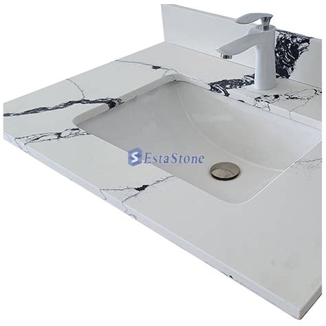 Calacatta Quartz Bathroom Countertops Suppliers, Manufacturers, Factory ...