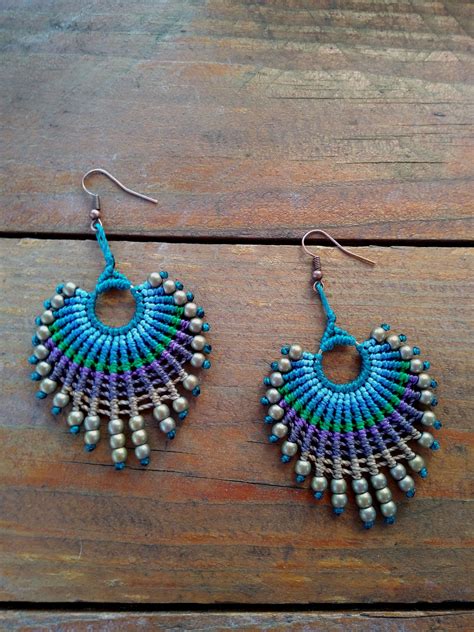 Macrame Feather Earrings Tutorial