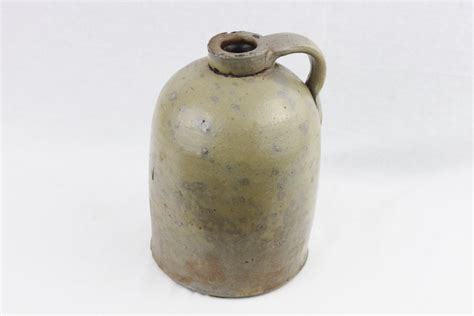 Antique Stoneware Half Gallon Crock Jug