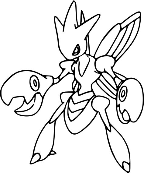 Cizayox Coloriage Cizayox Pokemon à imprimer et colorier