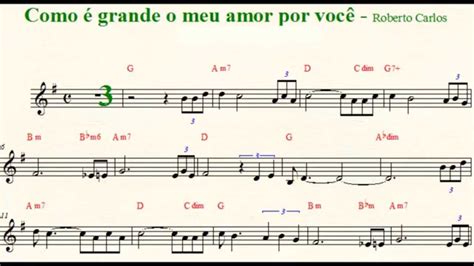 é Grande o Meu Amor Por Você Roberto Carlos Sax Alto