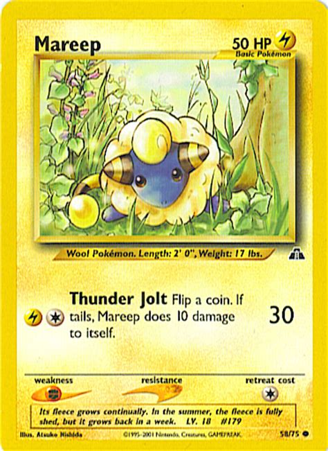 Mareep Neo Discovery Bulbapedia The Community Driven Pok Mon