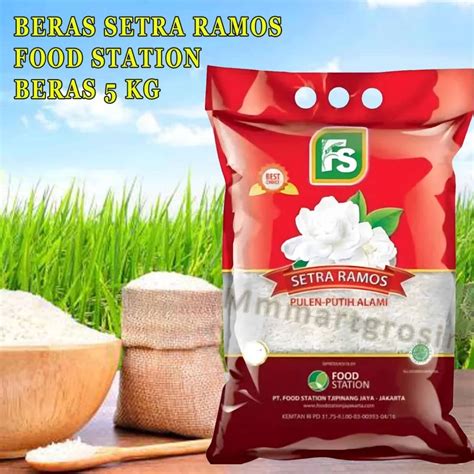 Beras Food Station Melati Setra Ramos 5kg Lazada Indonesia