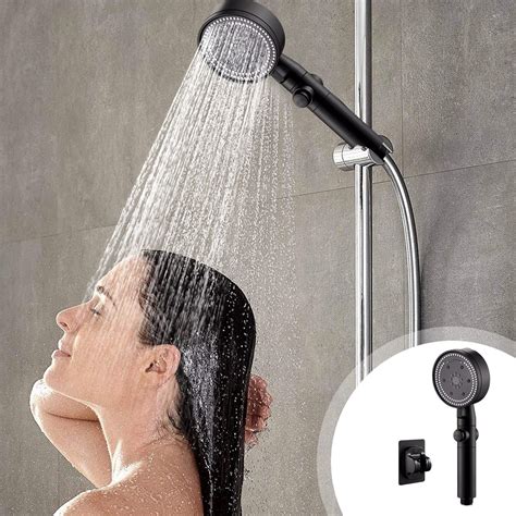 Egmy Up To 50% off！Shower High Pressure Handheld Showerhead Hard Water High Pressure 8 Spray ...