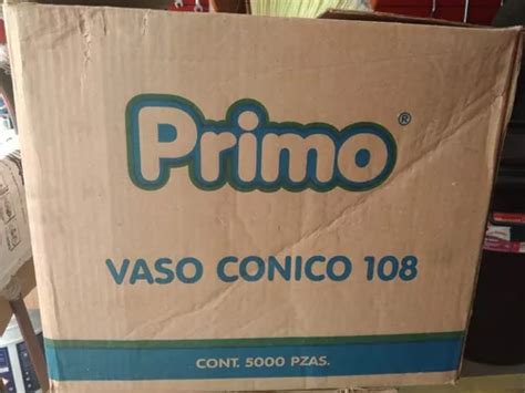 Vaso Conico Papel Mca Primo Cja Con Paq De Pzs C U Env O Gratis