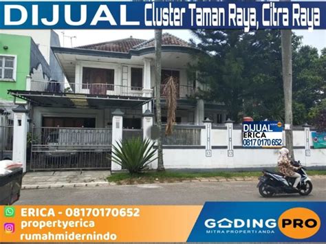 Dijual Rumah Mewah Cluster Taman Raya Citra Raya Full Furnished