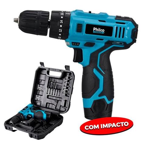 Parafusadeira Philco Force C Impacto 3 Em 1 A Bateria C Maleta