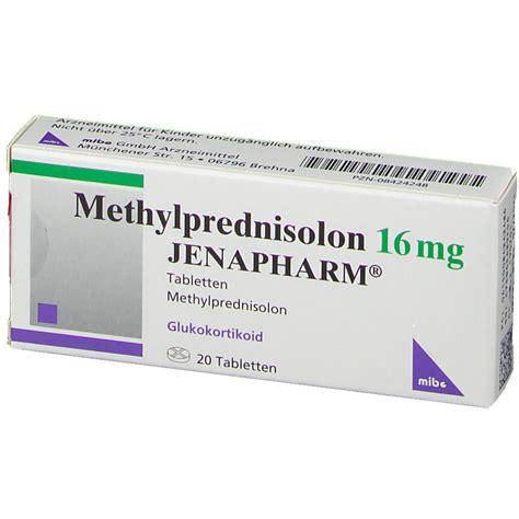 Methylprednisolon 16 Mg JENAPHARM 20 St Mit Dem E Rezept Kaufen Shop