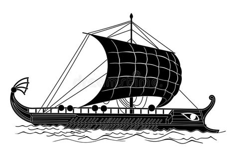 Icono Antiguo De La Nave Estilo Plano Stock De Ilustraci N