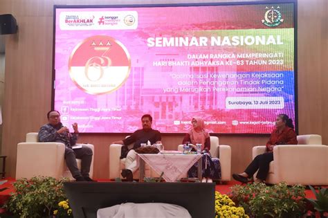 Kejati Jatim Ikuti Seminar Nasional Dengan Tema Optimalisasi Kewenangan