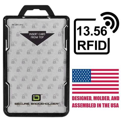 Id Stronghold Rfid Blocking Badge Holder Duolite Card Poly