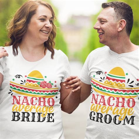 Nacho Average Bride And Groom Svg PNG DXF Bridal Shower Svg Etsy