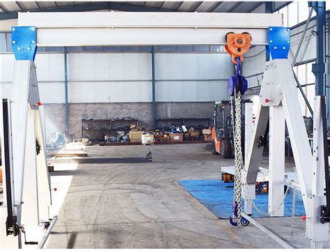 0 5ton 1ton 2ton Portable Portal Aluminum Gantry Crane Operated Gantry