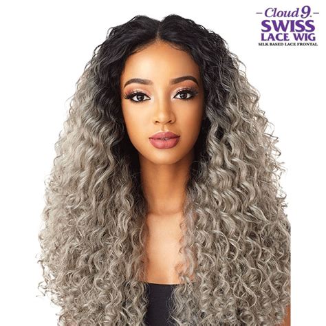 Sensationnel Synthetic Cloud 9 Vixen Swiss Lace Wig Deep Spiral 24