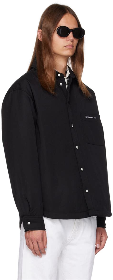 Jacquemus Black Le Raphia La Chemise Boulanger Shirt Jacquemus